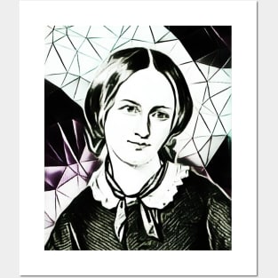 Emily Bronte Black and white Portrait | Emily Bronte Artwork 5 Posters and Art